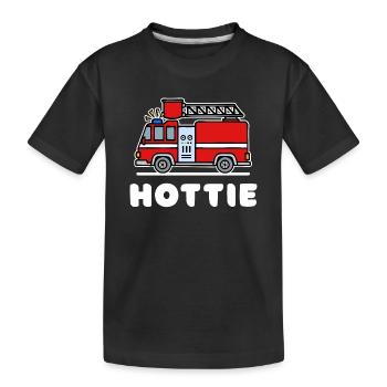 Déclaration sur les pompiers Brigade de sauveteurs de pompiers - T-shirt bio Premium Enfant - noir - Devant