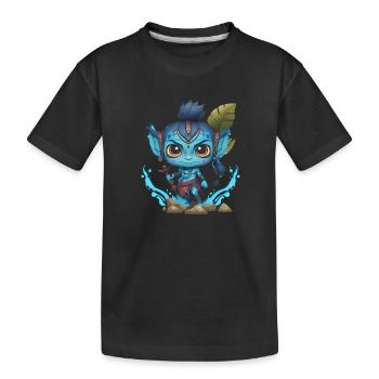 Avatar The Way of Water, cute character, navi - Kids' Premium Organic T-Shirt - black - Front