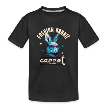 Lapin Bleu Streetwear - T-shirt bio Premium Enfant - noir - Devant