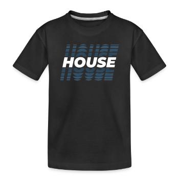 House design répétition, pour DJ EDM Techno House - T-shirt bio Premium Enfant - noir - Devant