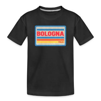Bologna Italia Vintage Stripes - T-shirt bio Premium Enfant - noir - Devant