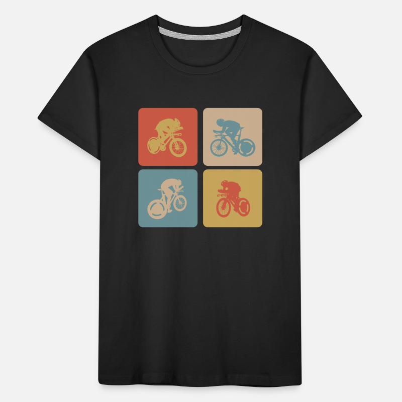 Conception de vélo de route T-shirt bio Premium Enfant