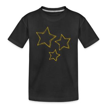 STAR. STARS. STAR. STARS. FEAST. ANNIVERSARY - Kids' Premium Organic T-Shirt - black - Front