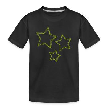 STAR. STARS. STAR. STARS. FEAST. ANNIVERSARY - Kids' Premium Organic T-Shirt - black - Front
