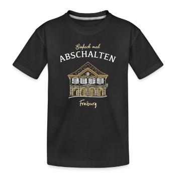 Freiburg, Münsterplatz, Alte Wache - Kinder Premium Bio T-Shirt - Schwarz - Vorne