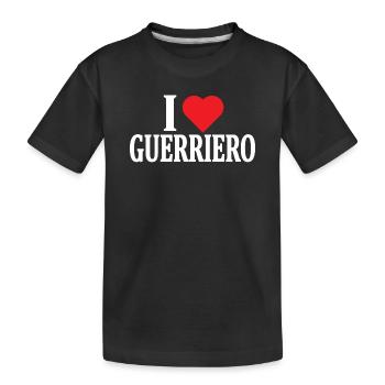 t-shirt I love Warrior t-shirt idée cadeau - T-shirt bio Premium Enfant - noir - Devant