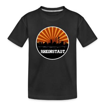 Rheinstadt Retro Skyline - T-shirt bio Premium Enfant - noir - Devant