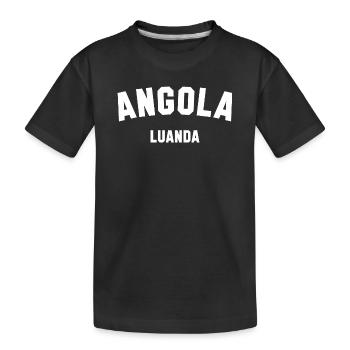 LUANDA, Angola - T-shirt bio Premium Enfant - noir - Devant