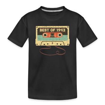 Best of 1943 80e anniversaire Génial 80 ans - T-shirt bio Premium Enfant - noir - Devant