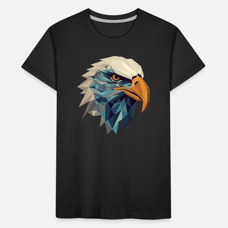 Stylized, geometric eagle Kids' Premium Organic T-Shirt