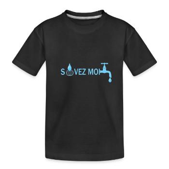 Sauvez moi - T-shirt bio Premium Enfant - noir - Devant
