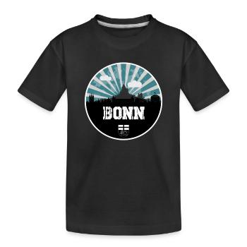 L’heure bleue de Bonn Skyline - T-shirt bio Premium Enfant - noir - Devant