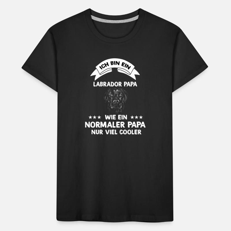 Ich bin ein Labrador Papa Hunde Design Kinder Premium Bio T-Shirt