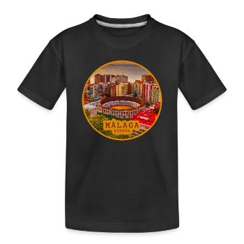 Panorama des arènes de Malaga - T-shirt bio Premium Enfant - noir - Devant