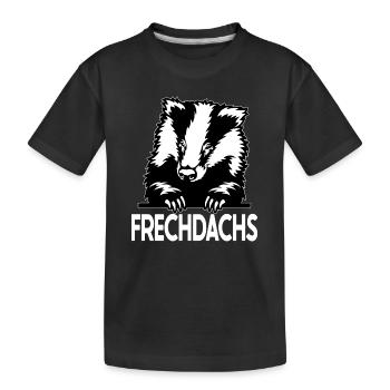Frechdachs freche Leute wilde Seite - Kinder Premium Bio T-Shirt - Schwarz - Vorne