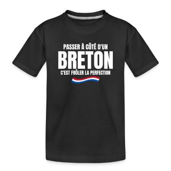 Bretagne, Bretagne humour, je suis Breton - T-shirt bio Premium Enfant - noir - Devant