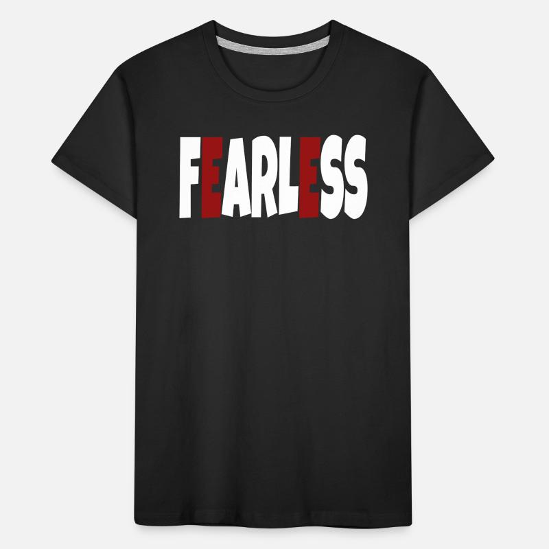Intrépide - texte simple T-shirt bio Premium Enfant
