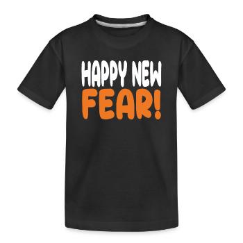 Bonne nouvelle peur! - T-shirt bio Premium Enfant - noir - Devant