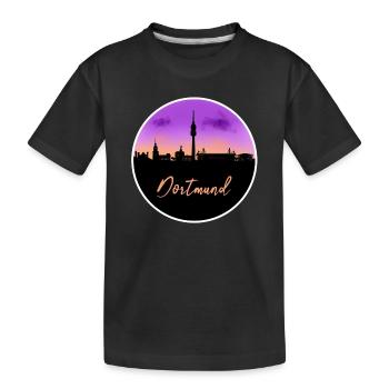 Dortmund Fine Skyline - T-shirt bio Premium Enfant - noir - Devant