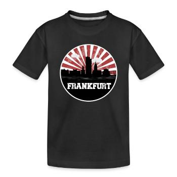 Francfort Skyline Match à domicile - T-shirt bio Premium Enfant - noir - Devant