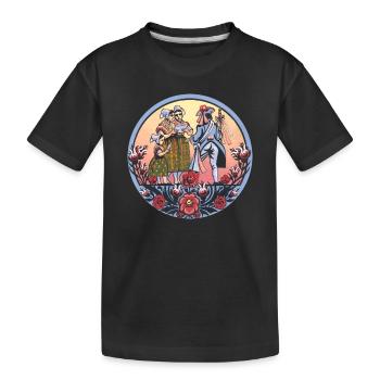 Folklore sorabe – Costumes et danses traditionnels - T-shirt bio Premium Enfant - noir - Devant