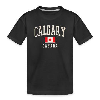 Calgary, Canada, Vintage - T-shirt bio Premium Enfant - noir - Devant