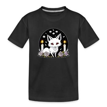 Gothic Fox - Kids' Premium Organic T-Shirt - black - Front