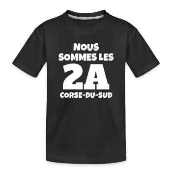 Corse, Corse-du-sud, je suis Corse, Ajaccio - T-shirt bio Premium Enfant - noir - Devant