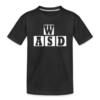 W A S D - T-shirt bio Premium Enfant - noir - Devant