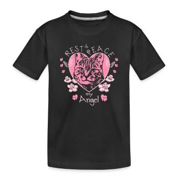 Ange chat - T-shirt bio Premium Enfant - noir - Devant