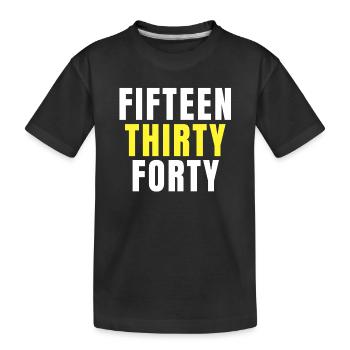tennis, fan de tennis, balle de tennis - T-shirt bio Premium Enfant - noir - Devant