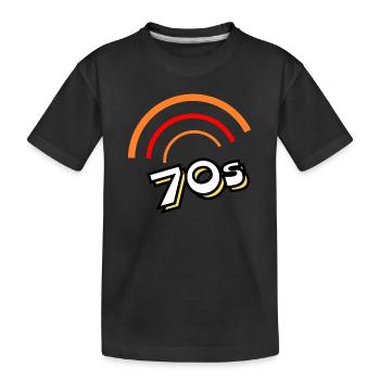 Années 70 - T-shirt bio Premium Enfant - noir - Devant
