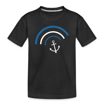 Anchor Northern Germany Sailor Sailor Captain - Kids' Premium Organic T-Shirt - black - Front