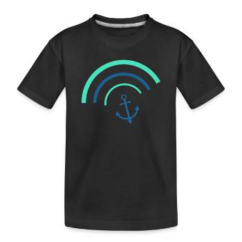 Anchor Northern Germany Sailor Sailor Captain - Kids' Premium Organic T-Shirt - black - Front