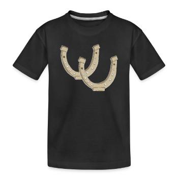 Impressionnisme en fer à cheval - T-shirt bio Premium Enfant - noir - Devant