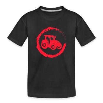 Véhicule à moteur Pays Aérodrome Farm Tractor - T-shirt bio Premium Enfant - noir - Devant