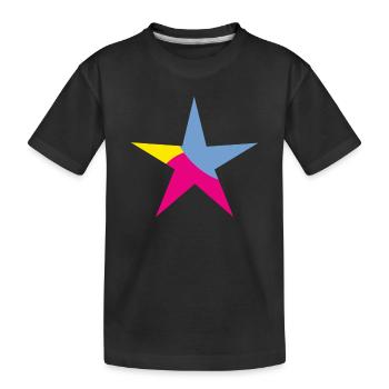 ETOILE. ETOILES. STAR. FÊTE. ANNIVERSAIRE. NOËL - T-shirt bio Premium Enfant - noir - Devant