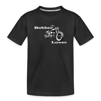 Bobber Lover blanc - T-shirt bio Premium Enfant - noir - Devant