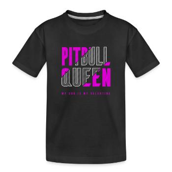 Reine du pitbull - T-shirt bio Premium Enfant - noir - Devant
