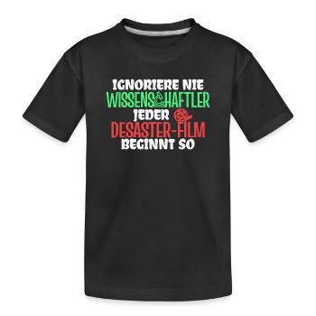 Film Schauen Movies Statement Dvd Abend Kinoabend - Kinder Premium Bio T-Shirt - Schwarz - Vorne