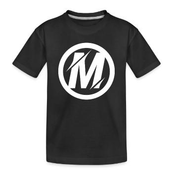 Illustration du logo M - T-shirt bio Premium Enfant - noir - Devant