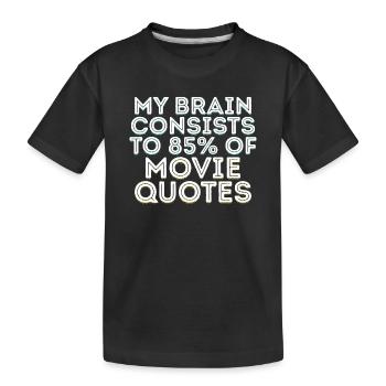 Dvd Evening Movie Night Statement Cinema Night Movies - Kids' Premium Organic T-Shirt - black - Front