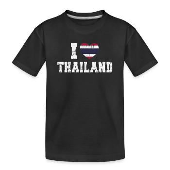 Thaïlande - T-shirt bio Premium Enfant - noir - Devant