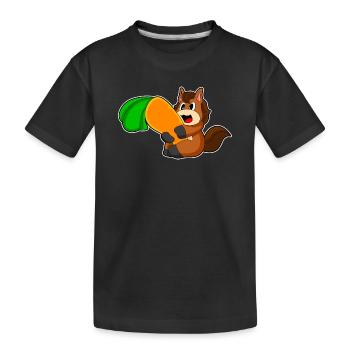 Carotte de cheval - T-shirt bio Premium Enfant - noir - Devant