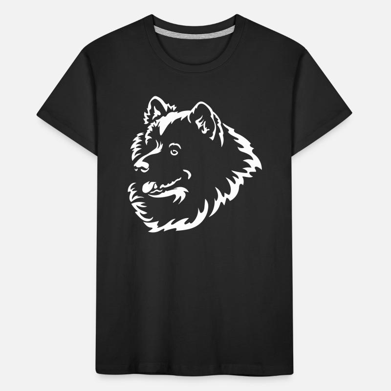 Samoyed Head "Black Edition" Kids' Premium Organic T-Shirt