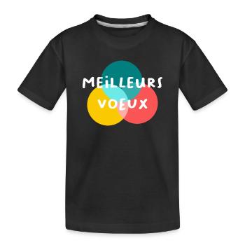 BONNE ANNEE. SAINT SYLVESTRE. NOUVELLE ANNÉE - T-shirt bio Premium Enfant - noir - Devant