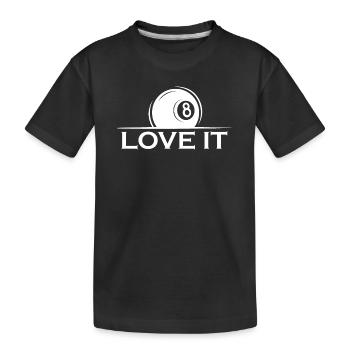 8 balles adorent Billiards Team Club Group Graphics - T-shirt bio Premium Enfant - noir - Devant
