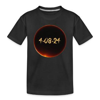 Eclipse de Soleil 2024 - T-shirt bio Premium Enfant - noir - Devant
