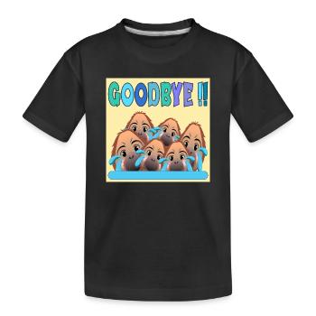 FAREWELL TEAM GOODBYE MONKEY - Kids' Premium Organic T-Shirt - black - Front