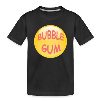 BUBBLE GUM - Kinder Premium Bio T-Shirt - Schwarz - Vorne
